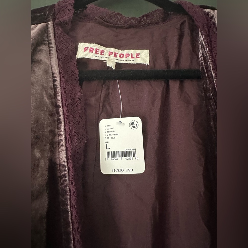Free people velvet jacket